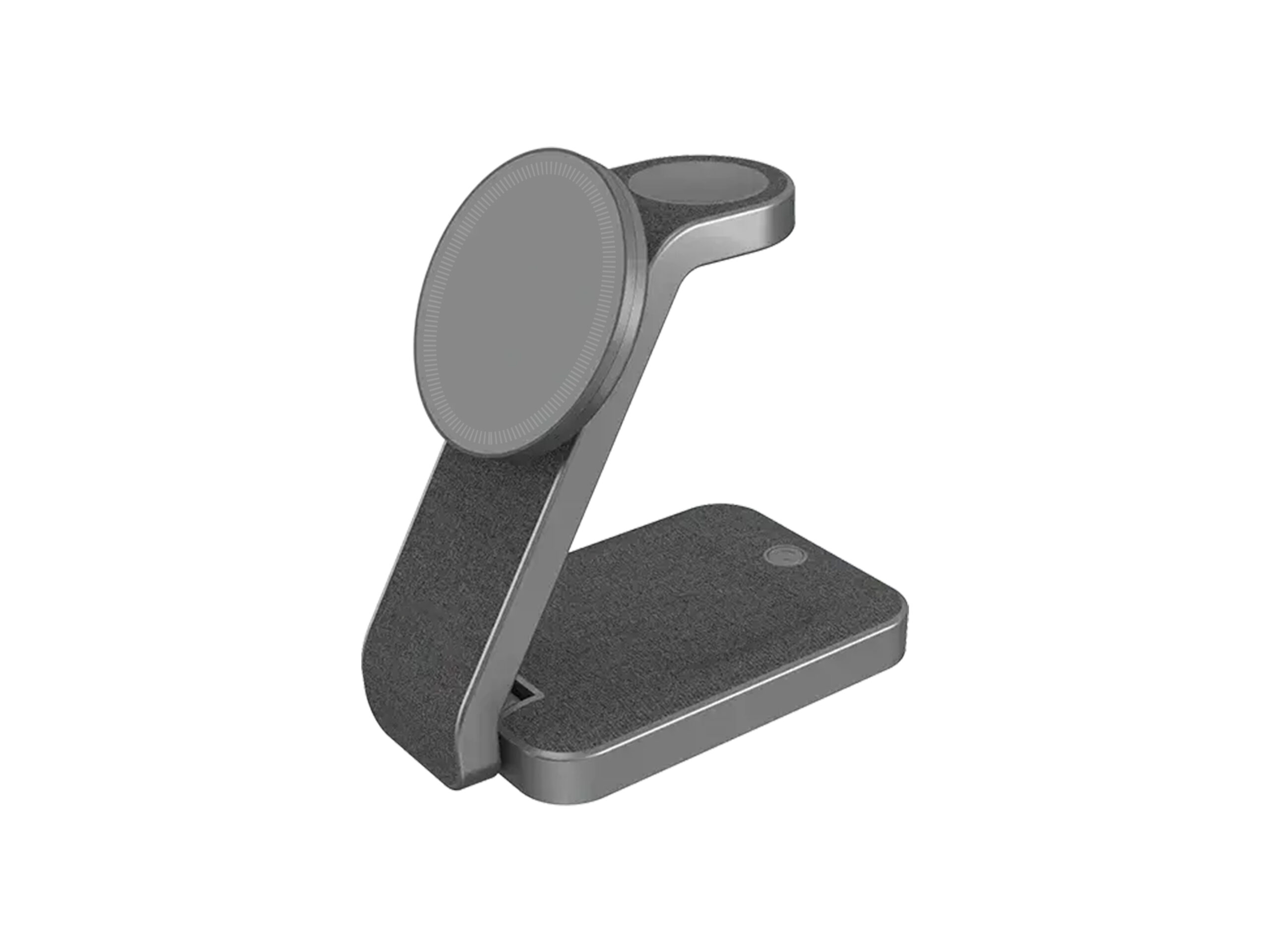 Gray wireless charging stand for devices