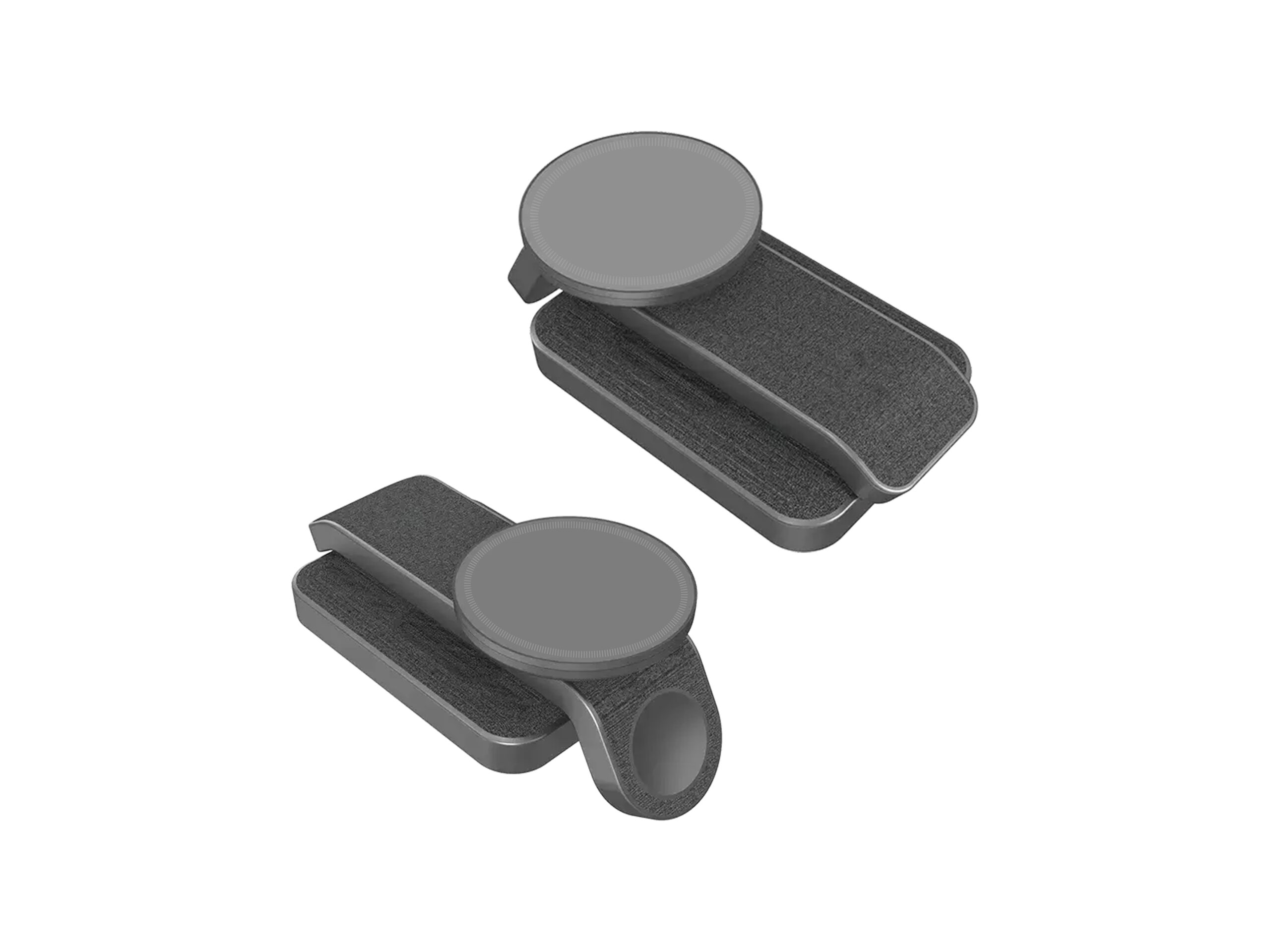 Gray foam massage rollers for muscle recovery