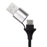 USB to USB-C braided cable adapter