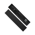 Black multi-cable charging set in gift box.