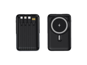 Portable wireless charger with multiple connectors