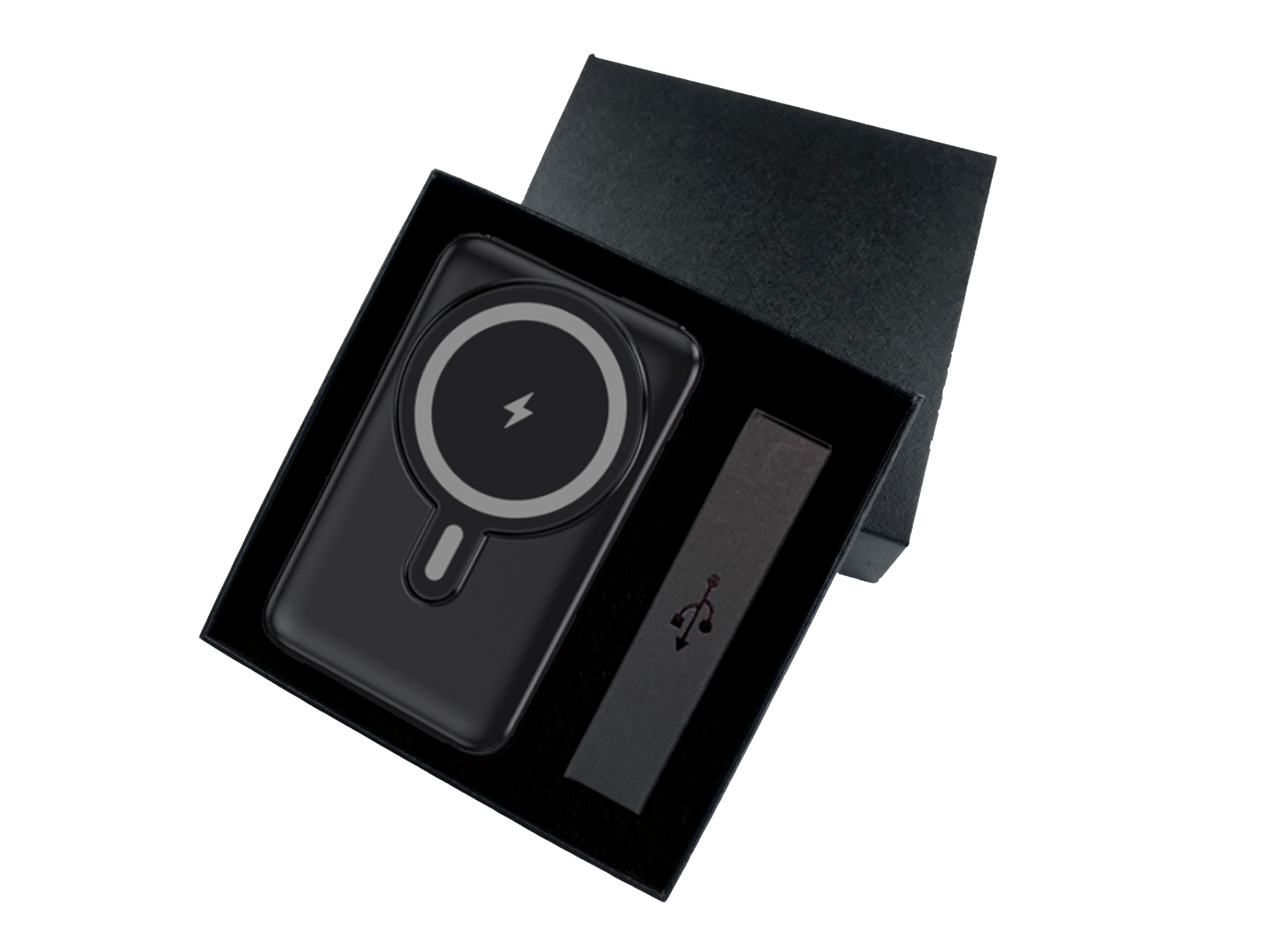 Wireless charging pad in open box