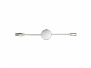USB charger with magnetic connector and cable